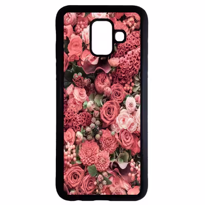 کاور طرح گل کد 1146 مناسب برای گوشی موبایل سامسونگ galaxy a6 plus