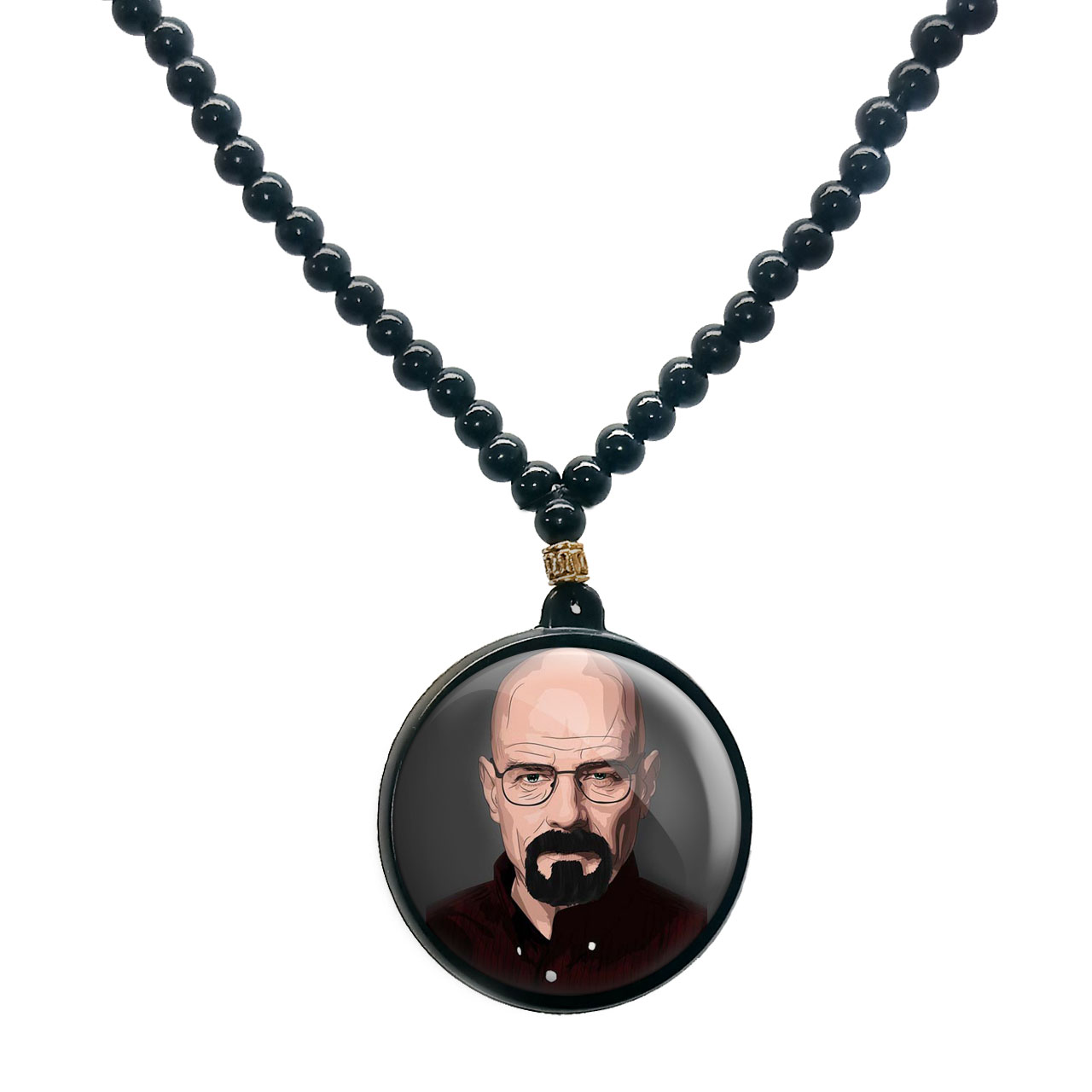 گردنبند پرمانه طرح بریکینگ بد کد pmd.7545 مدل دو طرفه