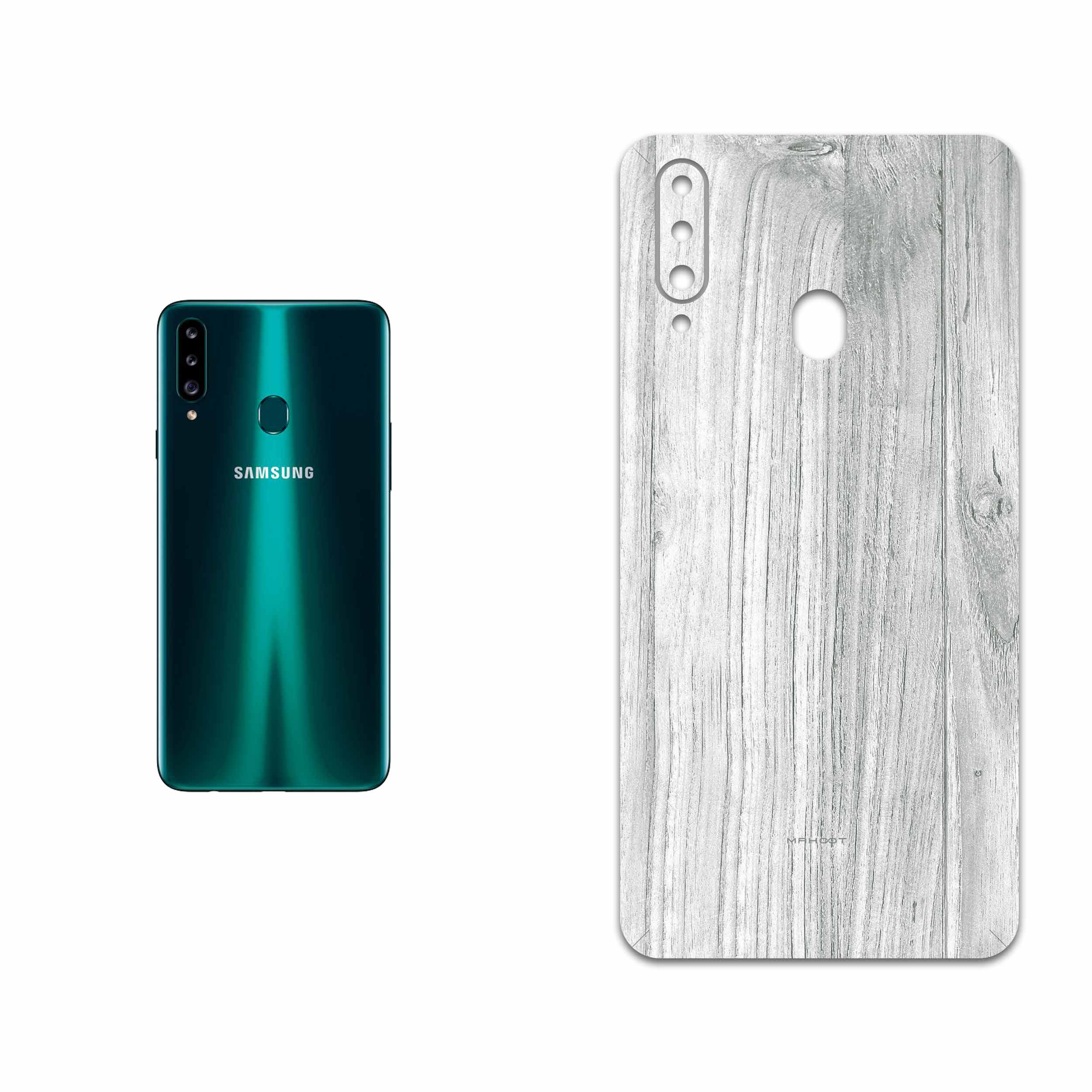برچسب پوششی ماهوت مدل White Wood مناسب برای گوشی موبایل سامسونگ Galaxy A20s