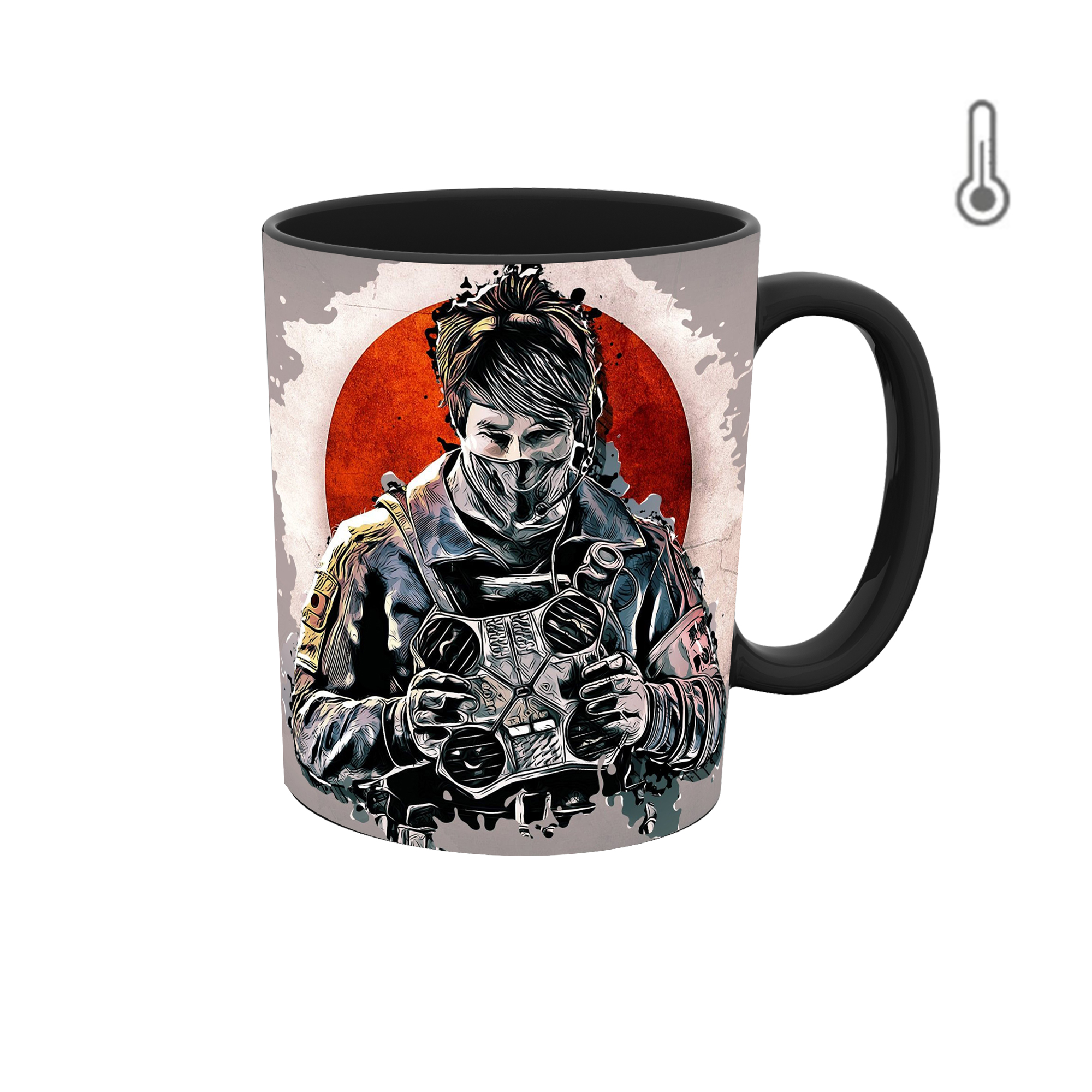 ماگ حرارتی طرح رینبو سیکس