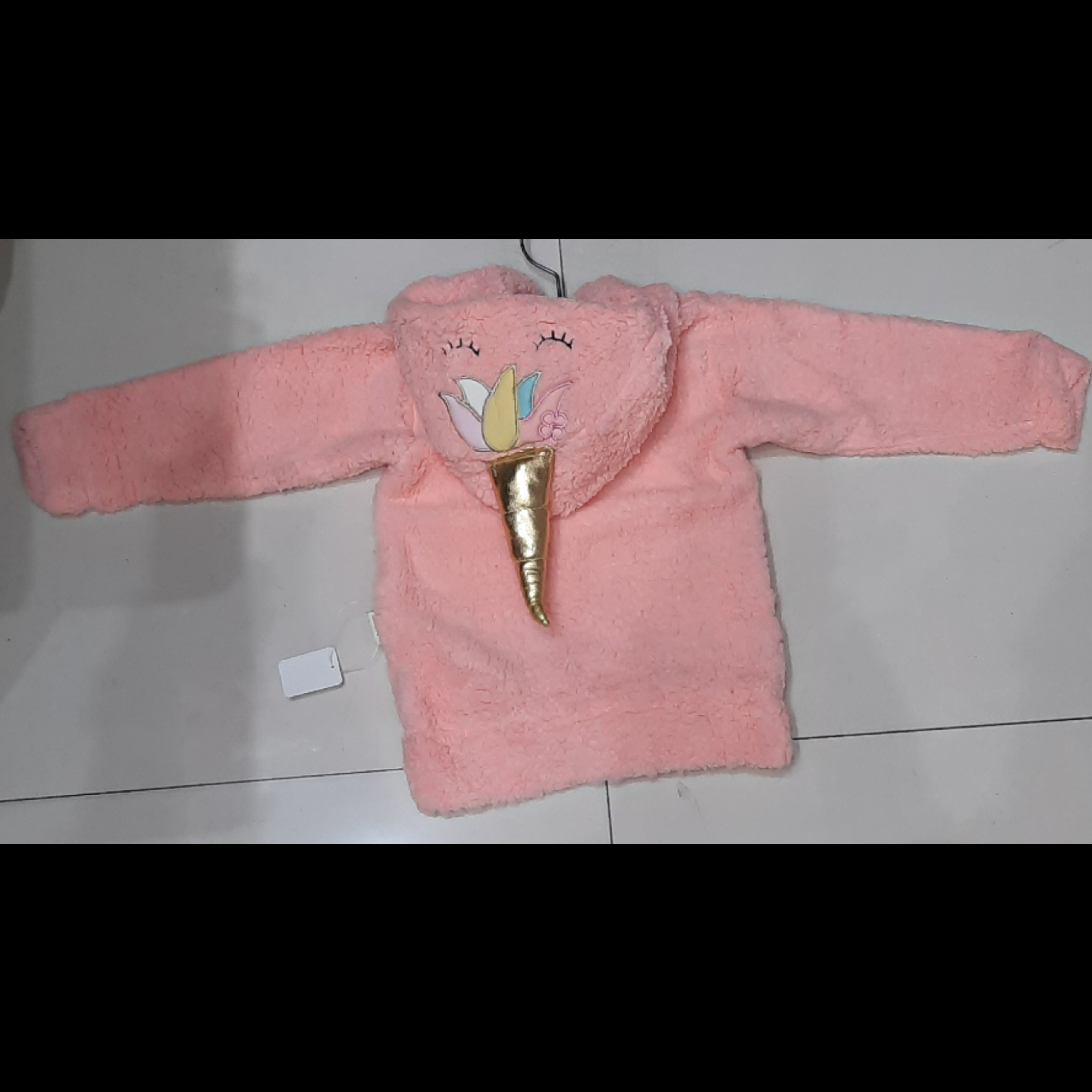 هودی حوله ای وارداتی تکشاخ دخترانه