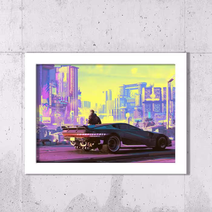 تابلو طرح  cyberpunk 2077 مدل 114w مجموعه 3 عددی