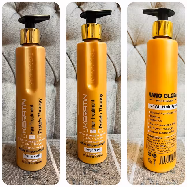 ماسک مو بدون سولفات نانو گلوبال بدون آبکشی 350 میل