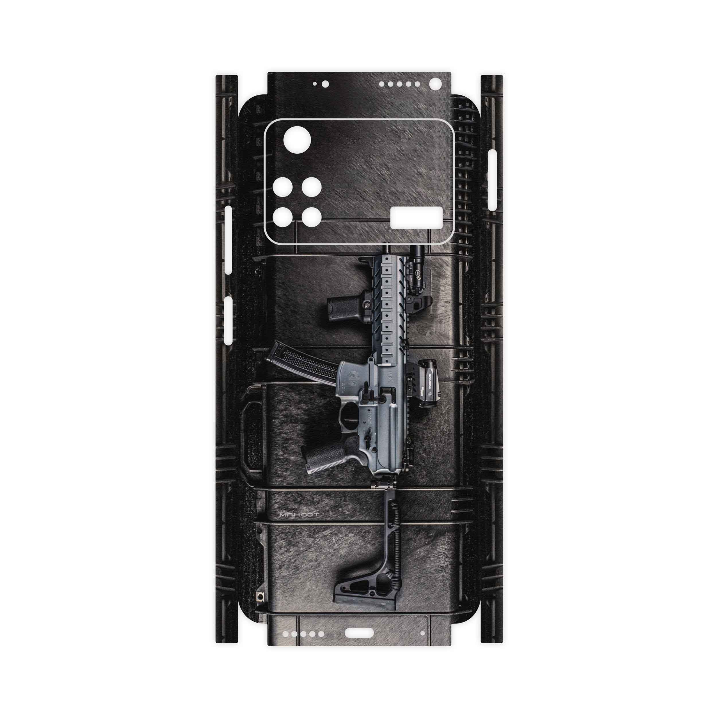 برچسب پوششی ماهوت مدل Gun-FullSkin مناسب برای گوشی موبایل شیائومی Poco M4 Pro 4G