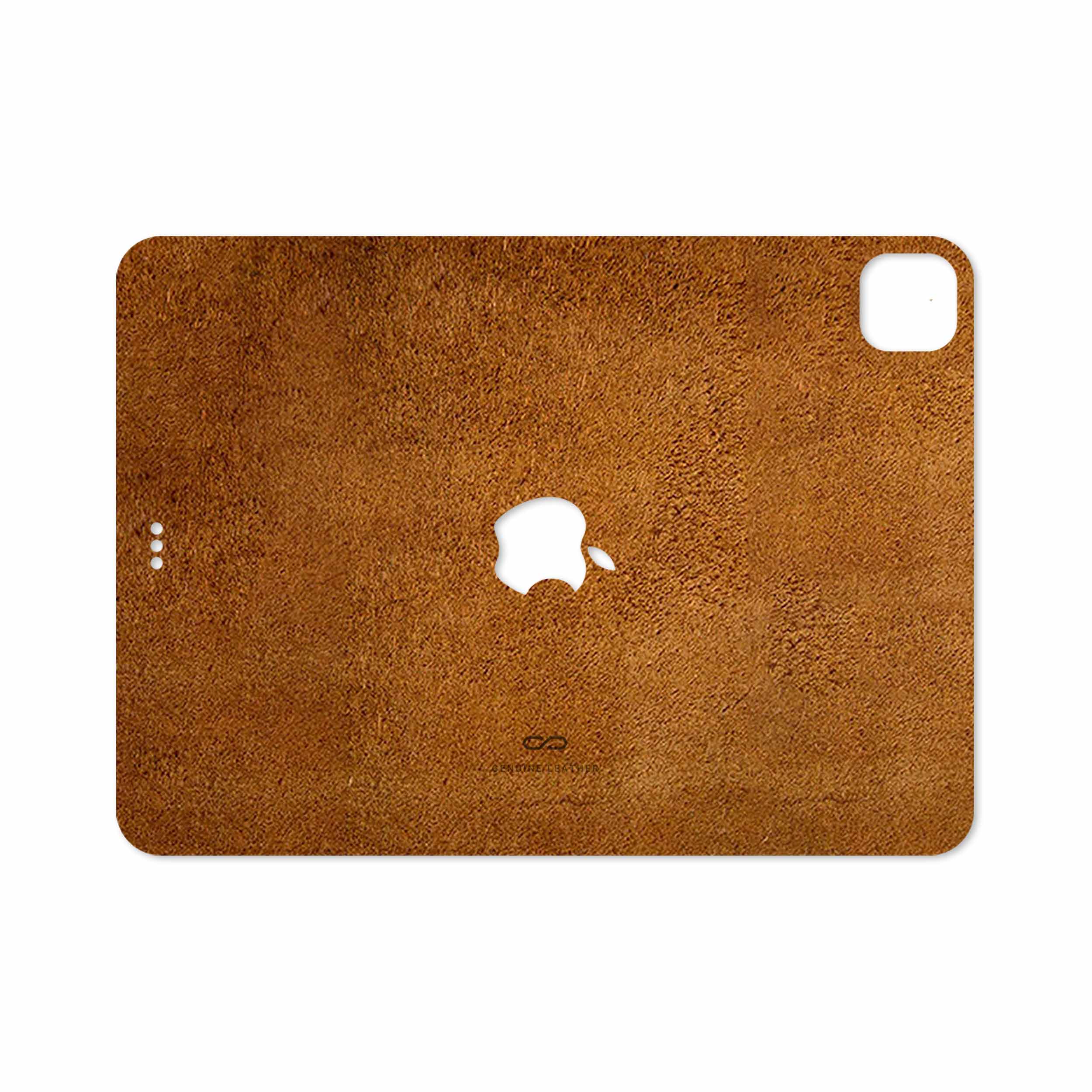 برچسب پوششی ماهوت مدل Brown-Chamois-Leather مناسب برای تبلت اپل iPad Pro 11 (GEN 2) 2020 A2231