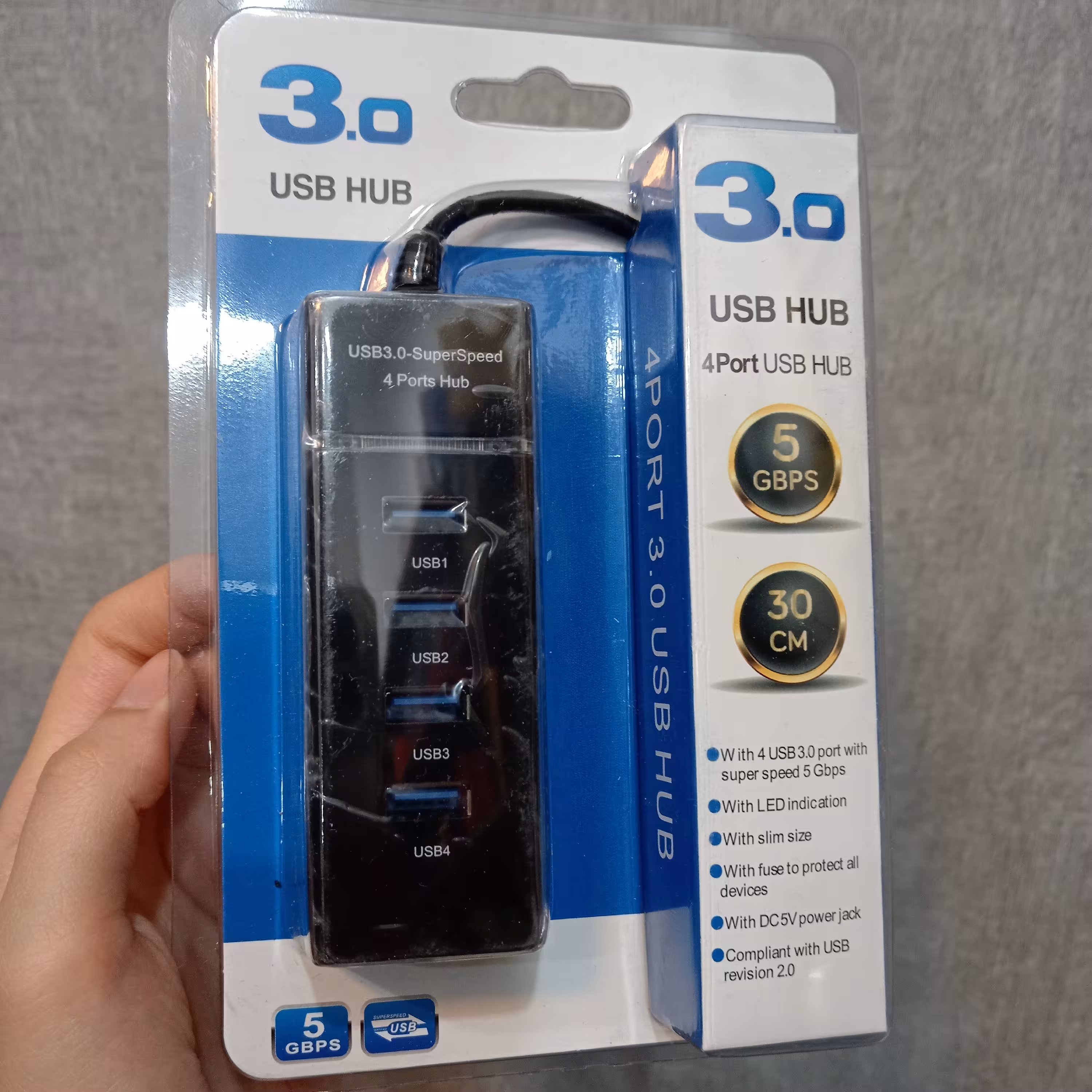 هاب یو اس بی  (usb 3.0) دارای 4 پورت 