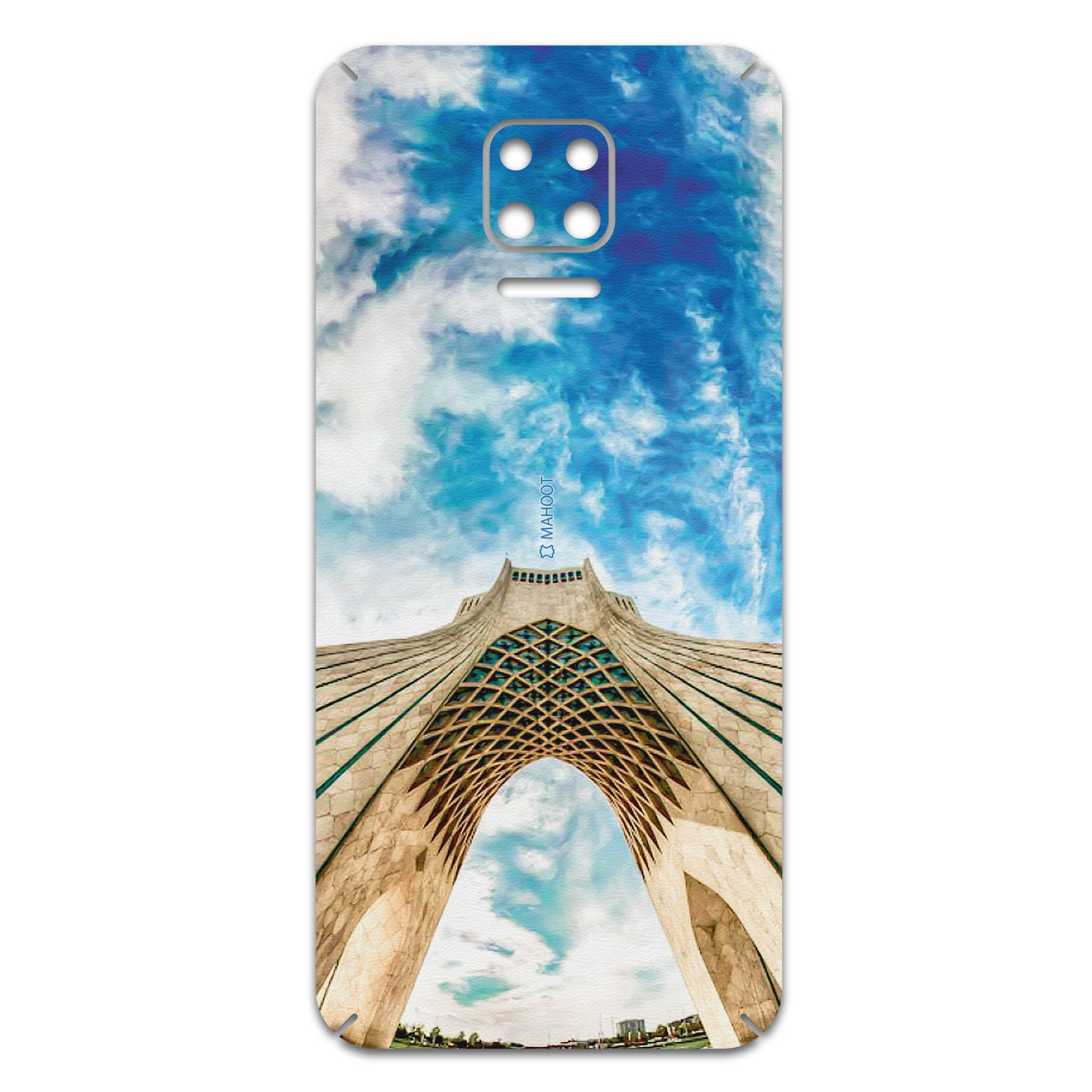 برچسب پوششی ماهوت مدل AZADI-Tower مناسب برای گوشی موبایل شیائومی Redmi Note 9S