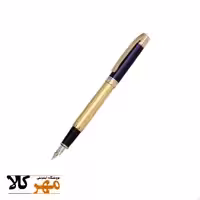 قلم تک خودنویس رنگ نیمه آبی طلایی EUROPEN مدل CLAN