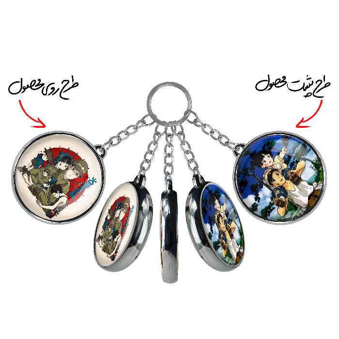 جاکلیدی خندالو طرح سیتا و ستسوکو انیمیشن گورستان کرم های شب تاب مدل دوطرفه کد 1370813706