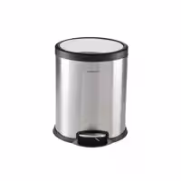 سطل زباله پدالی سام ست مدل V طرح استوانه ای کد 45132 ظرفیت 5 لیتری