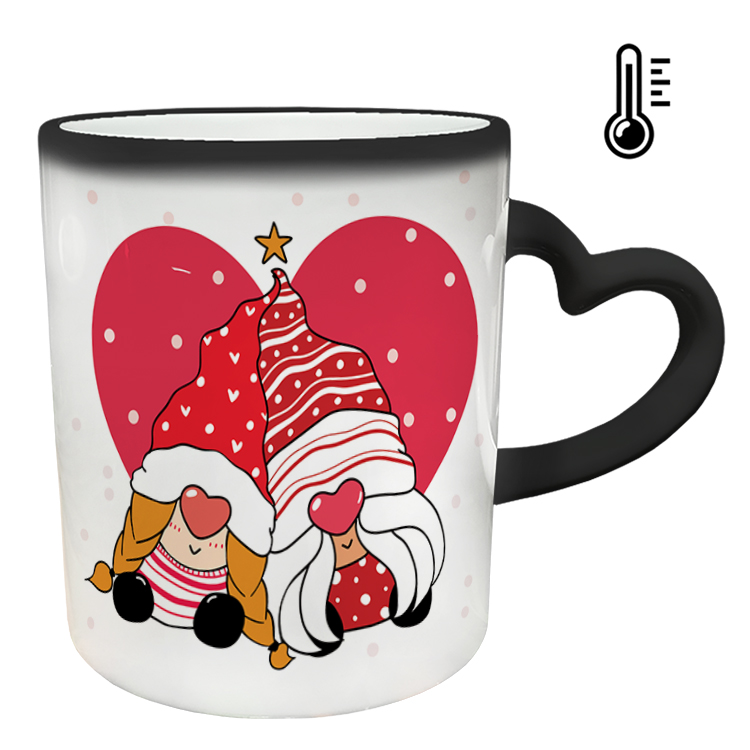 ماگ حرارتی مدل دسته قلبی طرح عاشقانه کد 225