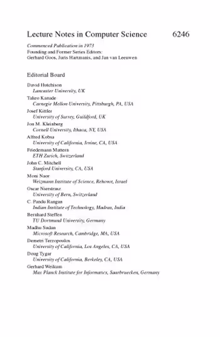 خرید و دانلود نسخه کامل کتاب Formal Modeling and Analysis of Timed Systems: 8th International Conference, FORMATS 2010, Klosterneuburg, Austria, September 8-10, 2010. Proceedings