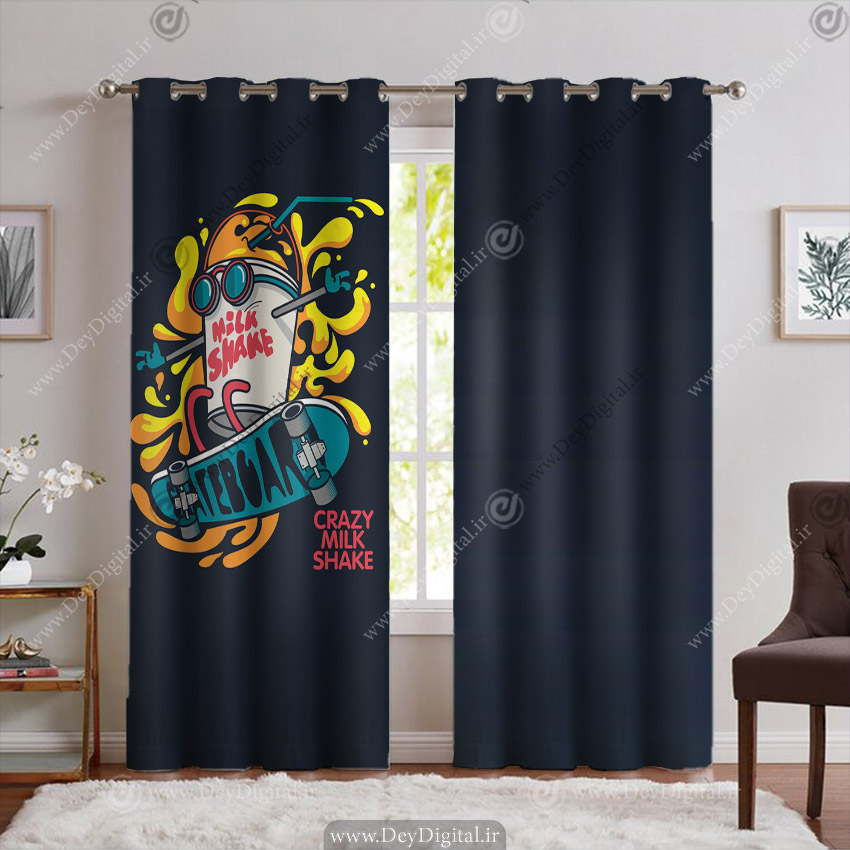 پرده چاپی برای کافه PK-5989