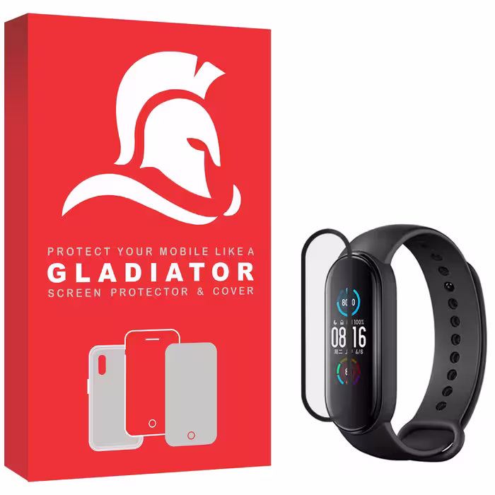 محافظ صفحه نمایش گلادیاتور مدل GWP1000 مناسب برای ساعت هوشمند شیائومی Mi Band 5