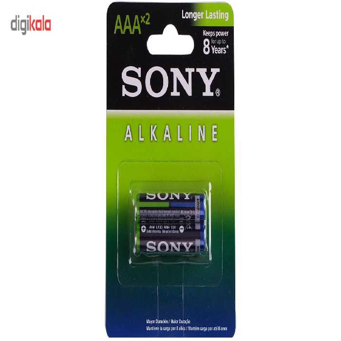 باتری نیم قلمی سونی مدل Alkaline بسته 2 عددی