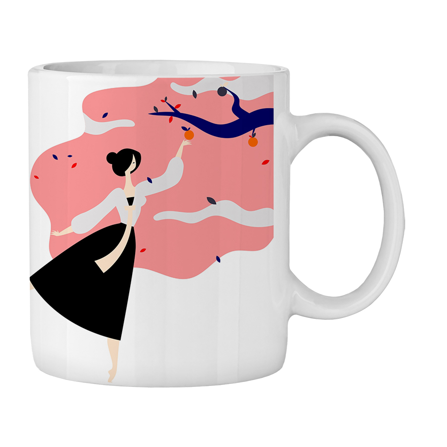 ماگ طرح دختر کد 100366