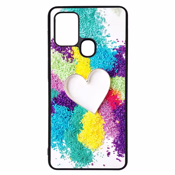 کاور طرح قلبی کد G-149 مناسب برای گوشی موبایل سامسونگ Galaxy A21s | دیجی قاب دونی