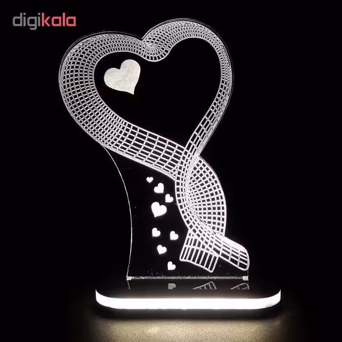 چراغ خواب طرح قلب کد 1077