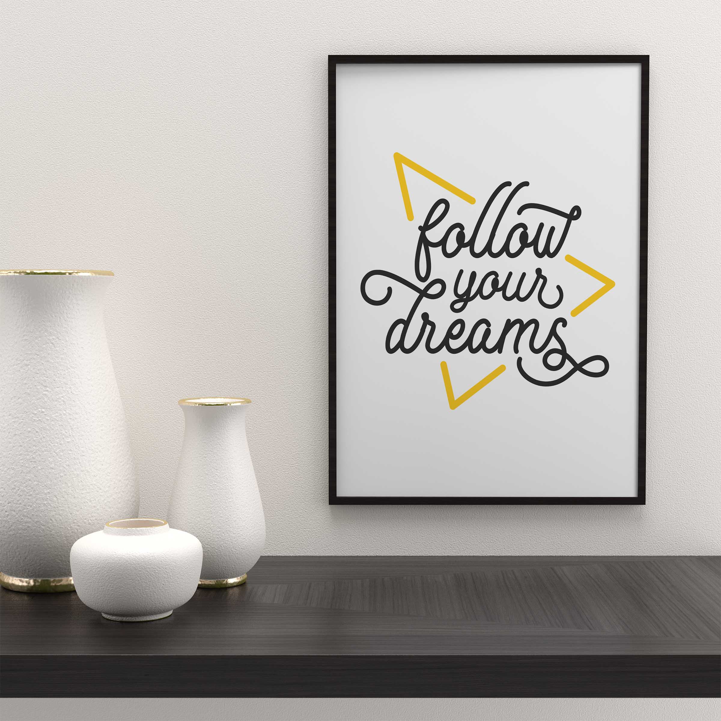 تابلو مدل انگیزشی رویاتو دنبال کن کد BFYD