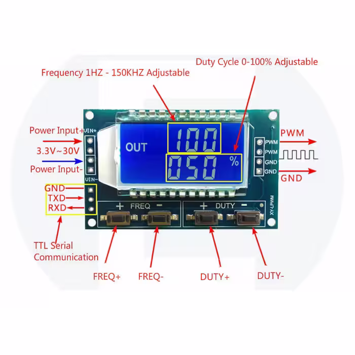 ماژول PWM ژنراتور مدل دو کاناله