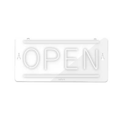 چراغ دیواری نئون دیزاین طرح Open_WHT