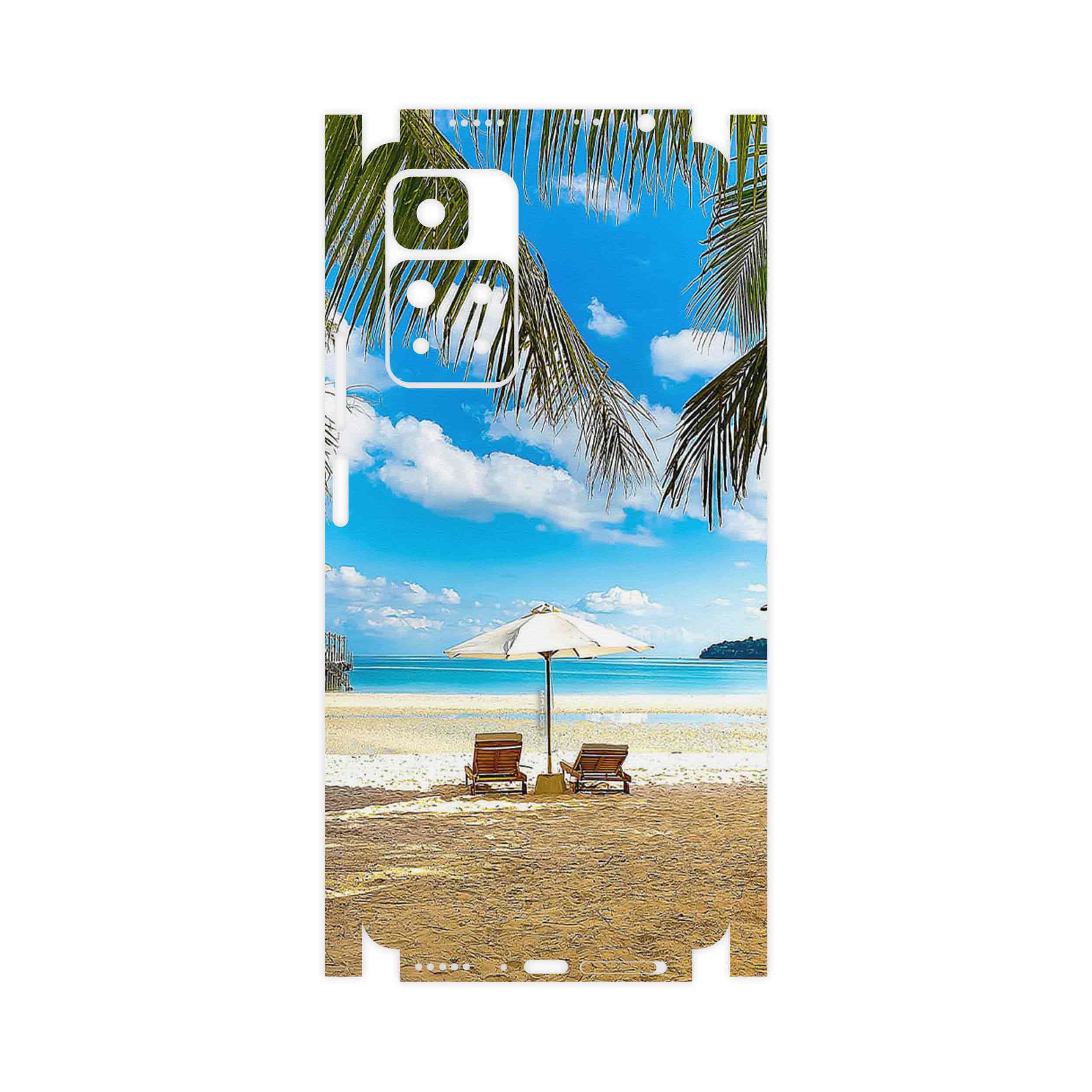 برچسب پوششی ماهوت مدل Beach-FullSkin مناسب برای گوشی موبایل شیائومی Redmi Note 11 Pro Plus 5G
