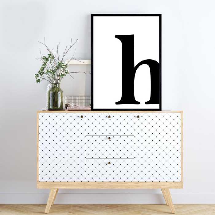 تابلو مدل حروف طرح h