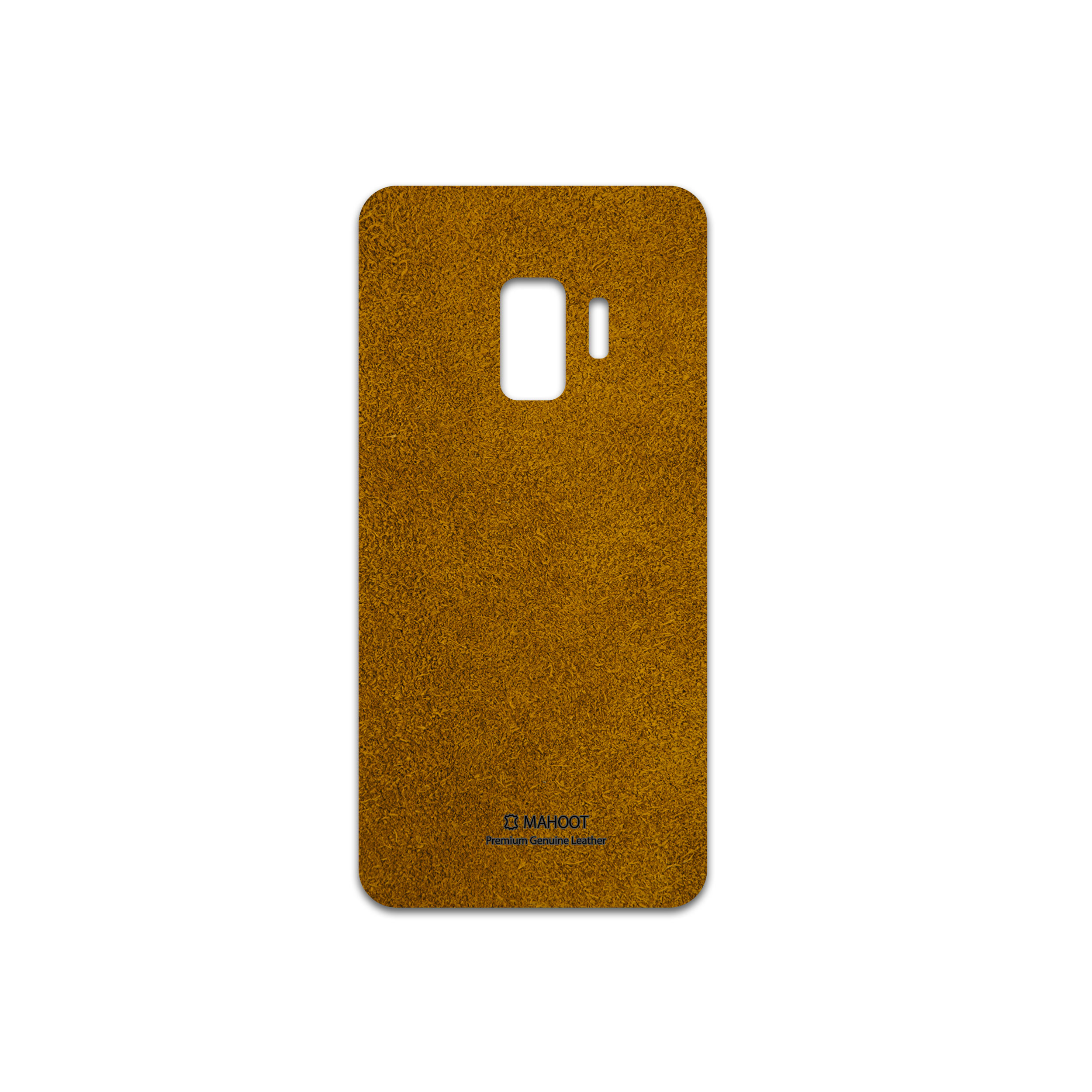 برچسب پوششی ماهوت مدل Brown-Chamois-Leather مناسب برای گوشی موبایل سامسونگ Galaxy S9