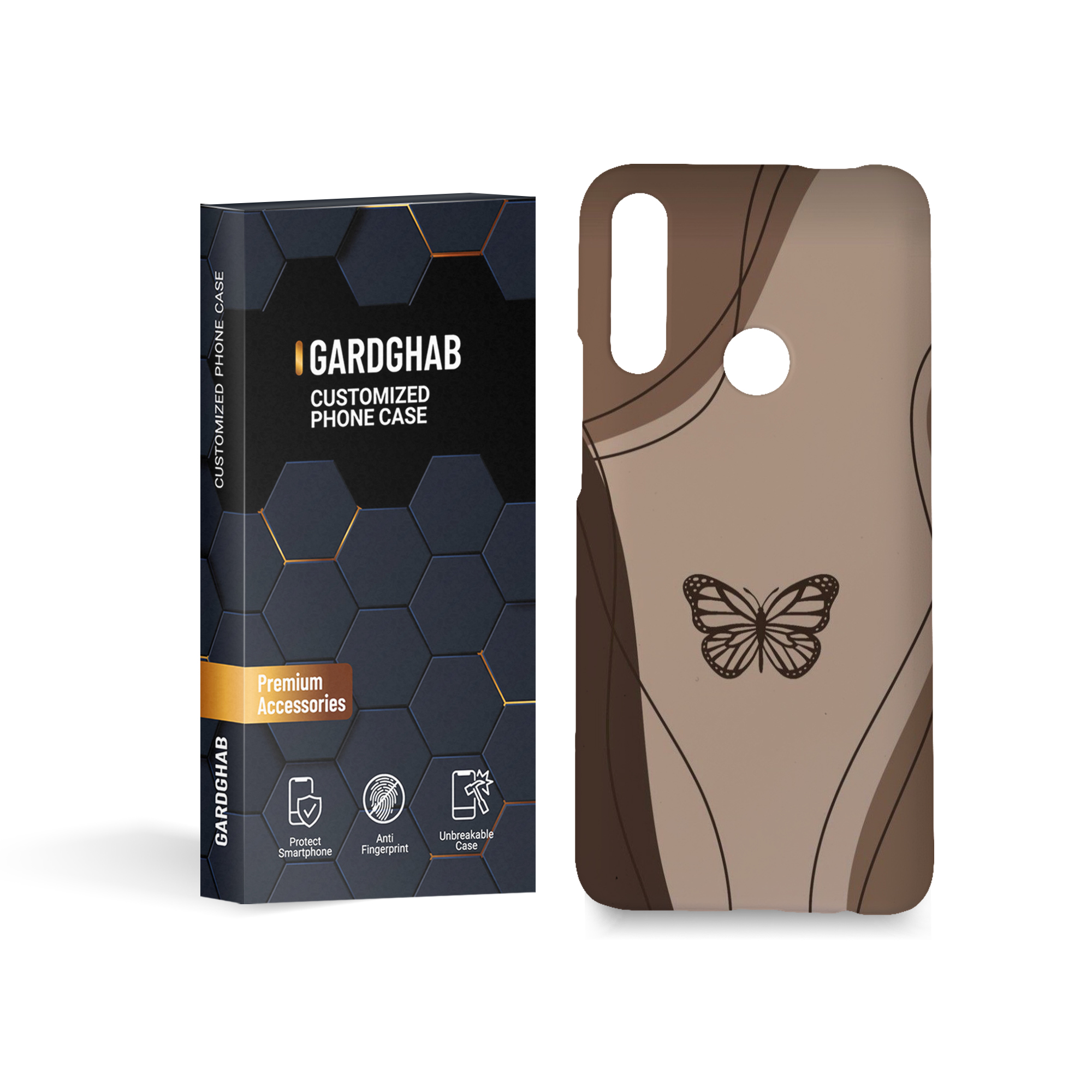   کاور گارد قاب مدل پروانه مناسب برای گوشی موبایل هوآوی Y9 prime 2019