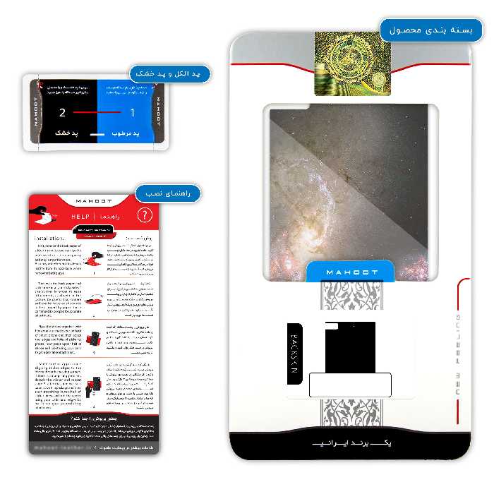 برچسب پوششی ماهوت مدل Universe-by-NASA-5 مناسب برای گوشی موبایل بلک بری Z3