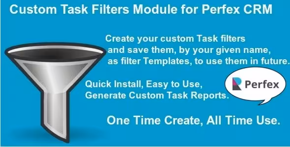 دانلود ماژول Custom Task Filters برای Perfex CRM