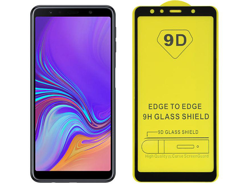 محافظ صفحه نمايش مدل 9D مناسب برای گوشی موبايل سامسونگ A7 2018