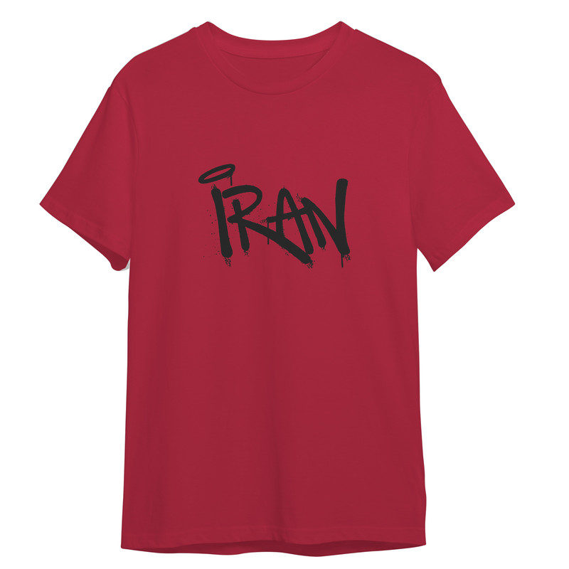 تی شرت آستین کوتاه مردانه مدل ایران کد 247 رنگ قرمز