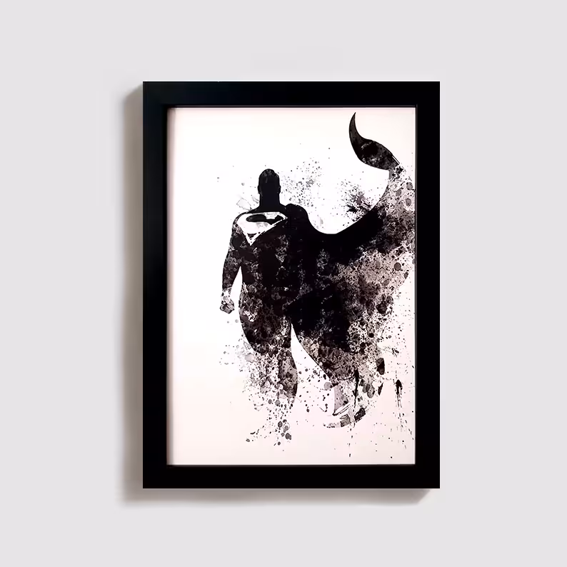 تابلو مدل سوپرمن کمیک superman dc comic BL001