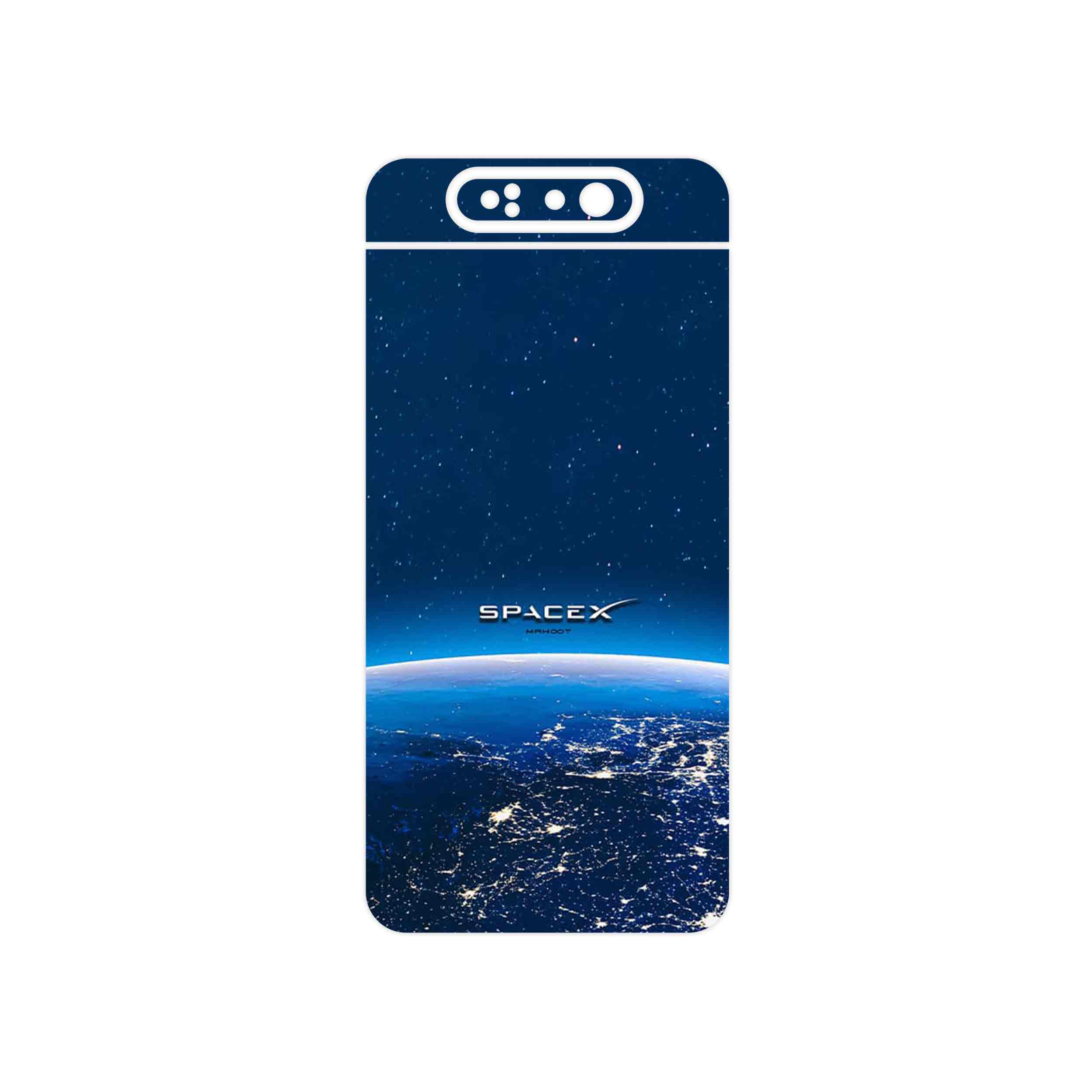 برچسب پوششی ماهوت مدل Space X مناسب برای گوشی موبایل سامسونگ Galaxy A80
