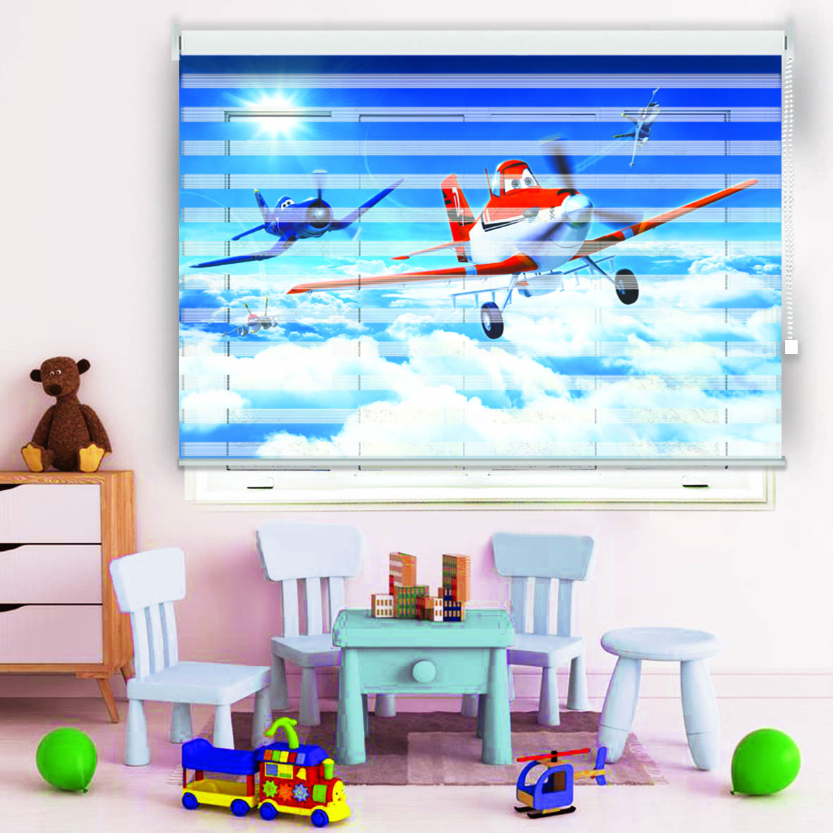 پرده زبرا مدل TِD-17 سایز 150x150 سانتی متر