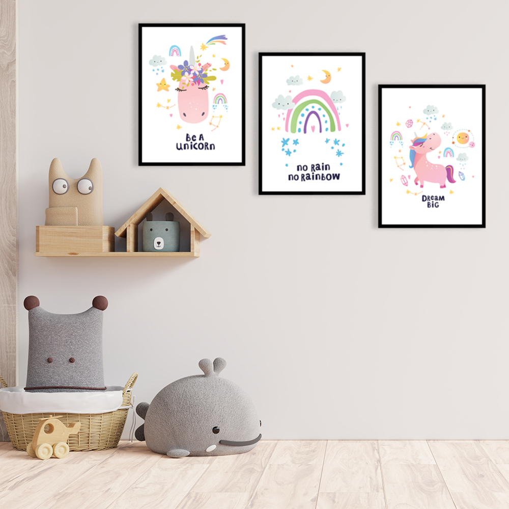 تابلو مدل یونیکورن SH-K-1 مجموعه 3 عددی