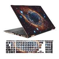 استیکر لپ تاپ طرح Space کد 13 مناسب برای لپ تاپ 156 اینچ به همراه بر چسب حروف فارسی کیبورد