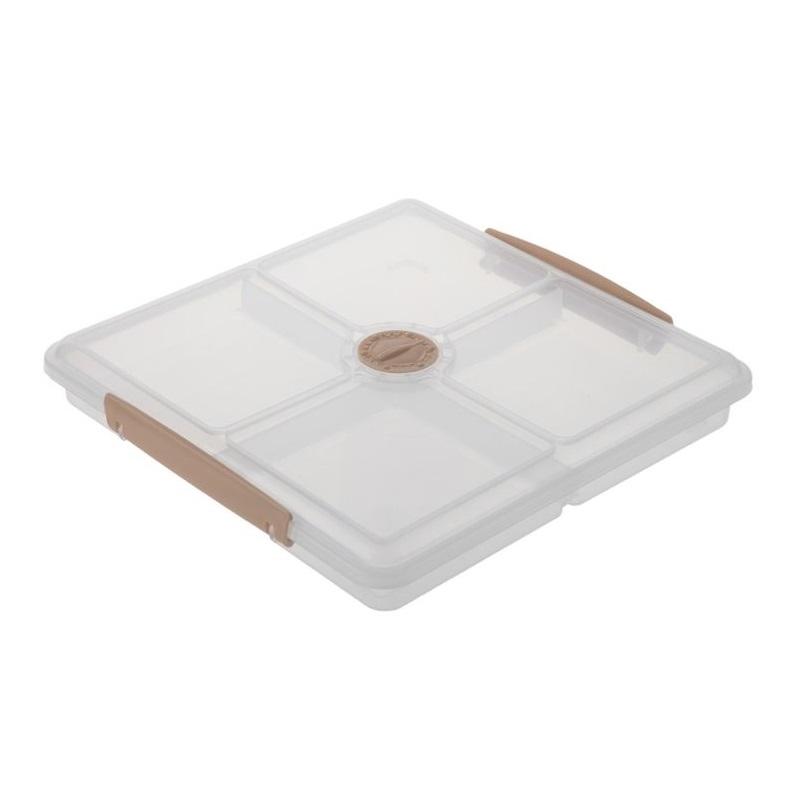 ظرف نگهدارنده هوم کت مدل آروین طرح 4 خانه