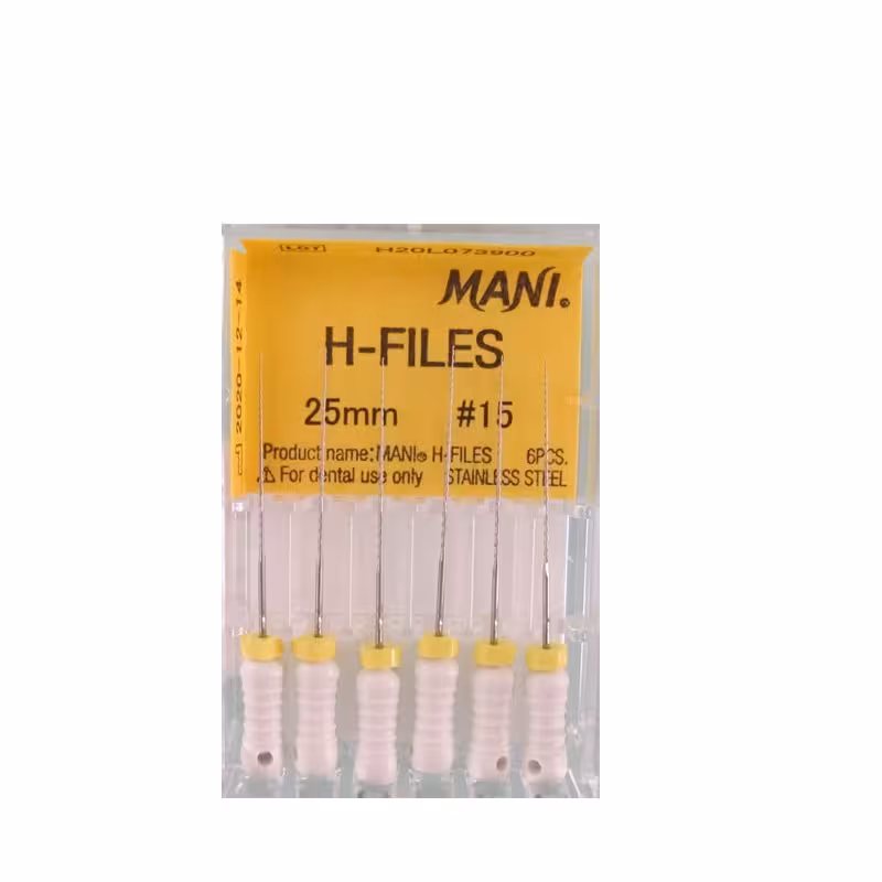 اچ فایل دستی مانی – H files mani (طول 25) - فروشگاه اینترنتی مواد و تجهیزات دندانپزشکی