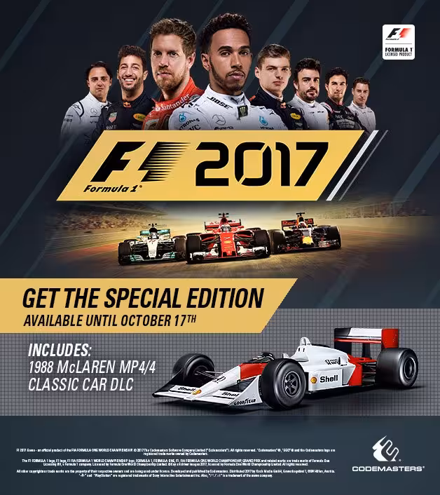 بازی کامپیوتر F1 2017 (formula 1) special edition