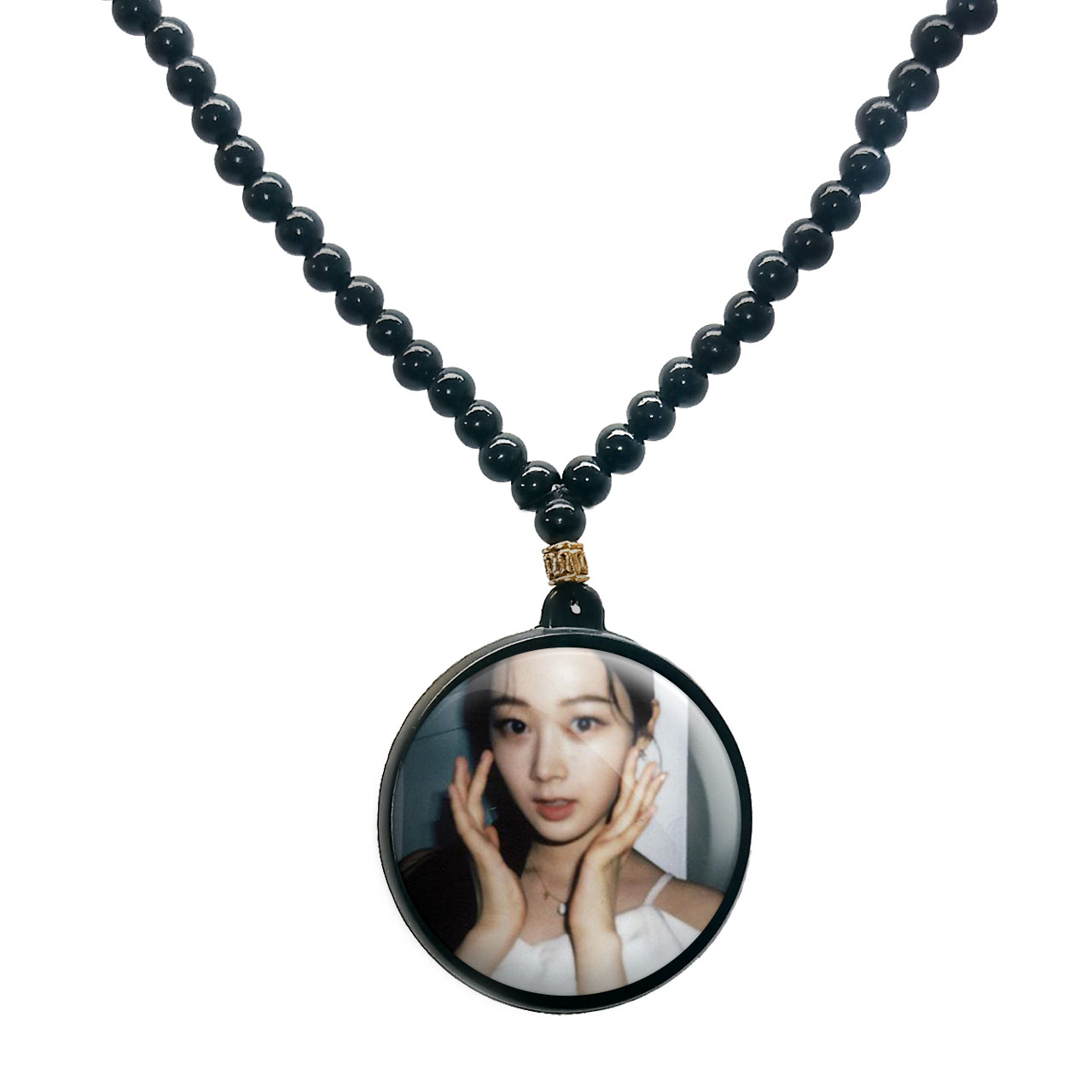 گردنبند پرمانه طرح aespa کد pmd.18710 مدل دو طرفه