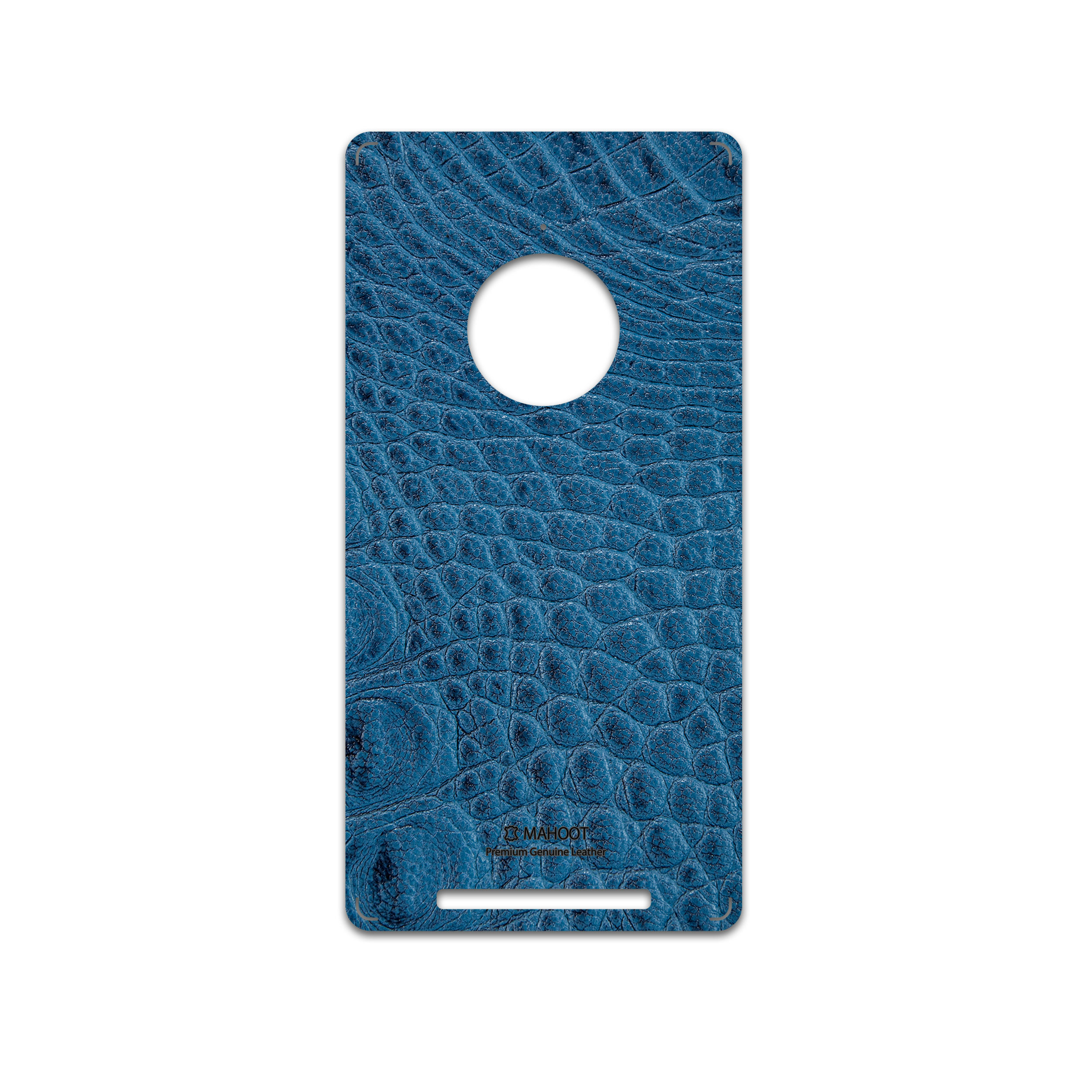 برچسب پوششی ماهوت مدل Blue-Crocodile-Leather مناسب برای گوشی موبایل نوکیا Lumia 830