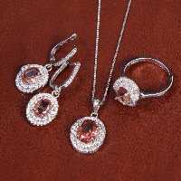 نیم ست الکساندریت زنانه کد 17324 - جواهری مشاهیر