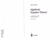 خرید و دانلود نسخه کامل کتاب Algebraic number theory