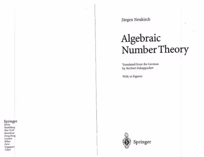 خرید و دانلود نسخه کامل کتاب Algebraic number theory