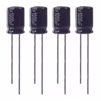 خازن الکترولیت 1000میکروفاراد 6.3 ولت آکسبوم مدل TEC-102630 بسته 4 عددی 