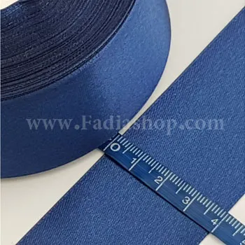 روبان 40 ساتن سرمه ای روشن