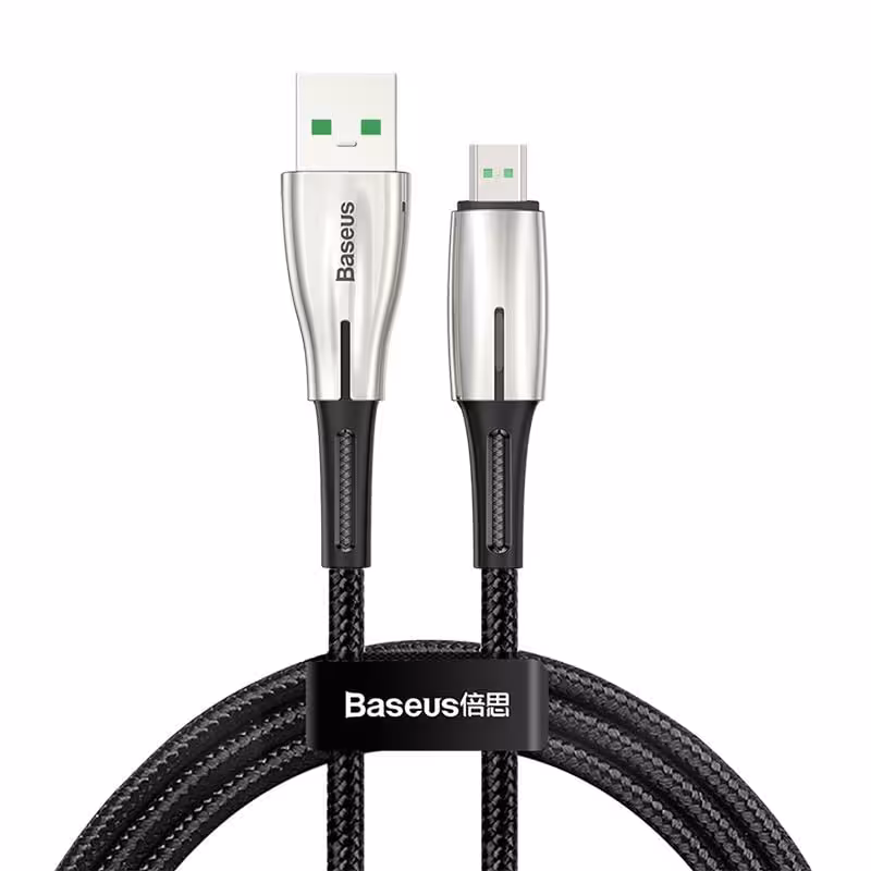 کابل تبدیل USB به MicroUSB باسئوس مدل Waterdrop طول 2 متر