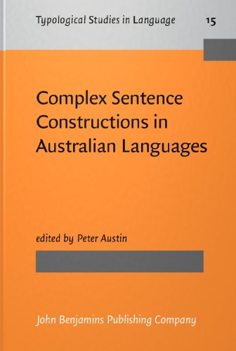 خرید و دانلود نسخه کامل کتاب Complex Sentence Constructions in Australian Languages